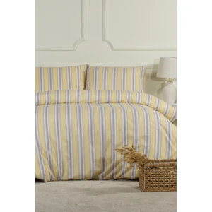 Scatt Nevresim Takımı Çift Kişilik Lastikli Çarşaf (200X220 Cm) Ekru