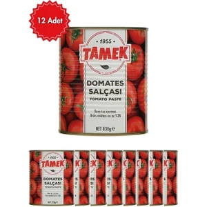 Domates Salçası 830 gr x 12/16/20 Adet - Yoğun Kıvamlı ve Geleneksel Lezzet