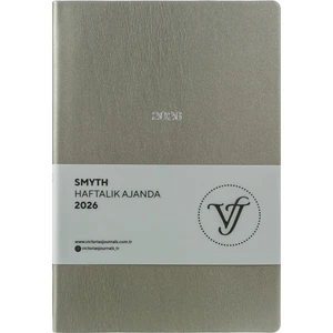 Victoria's Journals Smyth 2026 Haftalık Ajanda A5 (14x21cm) Esnek Kapak Ivory 80 gr.