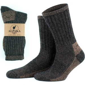 Alpaka Yünlü Tam Havlulu Kalın Termal Çorap 6005-6006