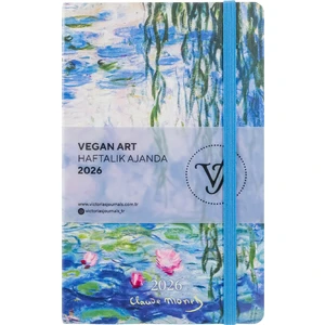 Victoria's Journals Smyth Vegan Art 2026 Haftalık Ajanda A5 (14x21cm) Sert Kapak Ivory 80gr.