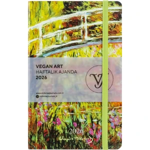 Victoria's Journals Smyth Vegan Art 2026 Haftalık Ajanda A5 (14X21CM) Sert Kapak Ivory 80GR.