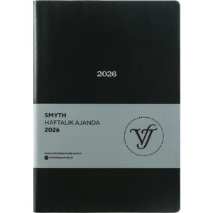 Victoria's Journals Smyth 2026 Haftalık Ajanda A5 (14x21cm) Esnek Kapak Ivory 80 gr.