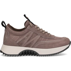 D25KA-3700 Kadın Hakiki Nubuk Deri Casual Ayakkabı Vizon