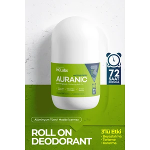 Auranıc Beyazlatıcı Koku ve Terleme Önleyici Alüminyum Türevi Içermeyen 3'lü Etki Roll-On