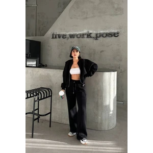  Kadın Şardonlu Üç Iplik Kışlık Eşofman Takımı