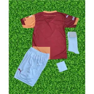 2026 Yeni Sezon Isimsiz Galatasarây.parçalı Çocuk Taraftar Forması Bileklik Maske Hediye