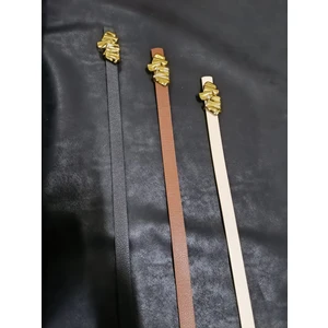 Desen Toka Detaylı 3'lü Ince Kemer, Pantolon Kemeri, Gömlek Kemeri, Ceket Kemeri