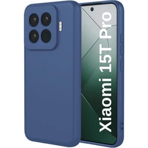Xiaomi 15T Pro Uyumlu Silikon Kılıf - Kamera Korumalı Esnek Pastel Renk Kapak - Lacivert