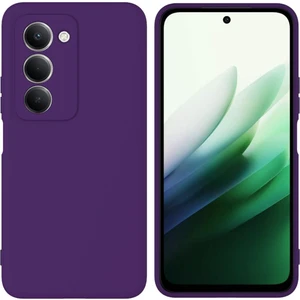 Redmi 15 Uyumlu Silikon Kılıf - Kamera Korumalı Esnek Pastel Renk Kapak - Mor