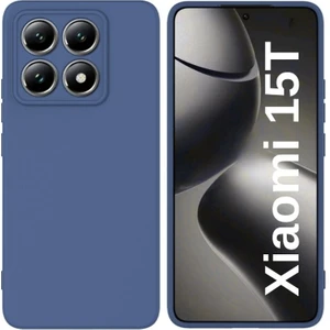 Xiaomi 15T Uyumlu Silikon Kılıf - Kamera Korumalı Esnek Pastel Renk Kapak - Lacivert