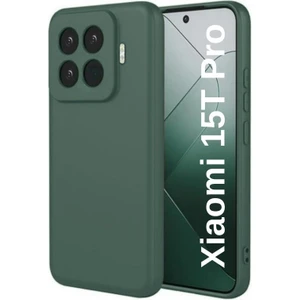 Xiaomi 15T Pro Uyumlu Silikon Kılıf - Kamera Korumalı Esnek Pastel Renk Kapak - Yeşil
