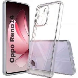 Oppo Reno 14 Uyumlu Şeffaf Silikon Kılıf - Kamera Korumalı Esnek Tam Koruma Kapak