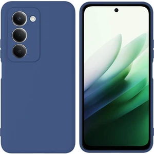 Redmi 15 Uyumlu Silikon Kılıf - Kamera Korumalı Esnek Pastel Renk Kapak - Lacivert