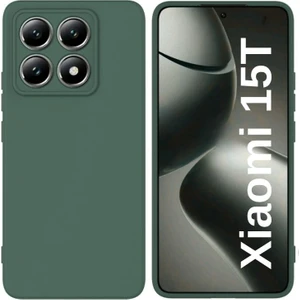 Xiaomi 15T Uyumlu Silikon Kılıf - Kamera Korumalı Esnek Pastel Renk Kapak - Yeşil