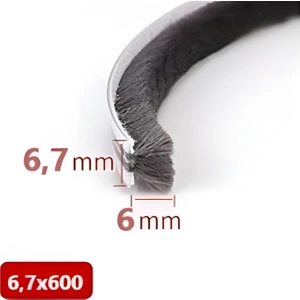 Cam Balkon Kıl Fitili ve Sürgü Sistemli Kıl Fitil Taban Genişliği 6,7 Mm, Kıl Yüksekliği 6mm, 8mm, 10MM, 12MM, 15MM, 20 mm