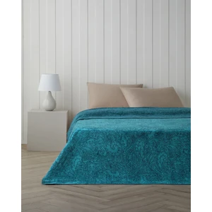 Paisley Dream Pamuklu Tek Kişilik Battaniye 150X200 cm Lacivert