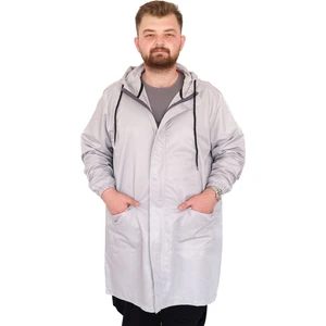 Mode Xl Büyük Beden Erkek Yağmurluk Kapşonlu 22700 Gri
