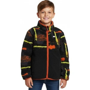 Vernon Siyah Çocuk Full-Zip Polar Sweatshirt