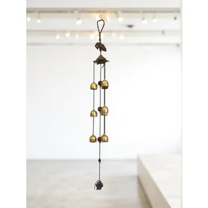 Hediye Fikri Metal Rüzgar Çanı Üç Katlı Bereket Filleri 9 Çan Feng Shui