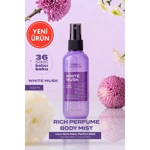 Parfüm Etkili, Nemlendirici Vücut Misti Kundal Rich Perfume Body Mist 100ML (White Musk)