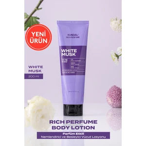 Parfüm Etkili Nemlendirici&besleyici Vücut Losyonu Kundal Rich Perfume Body Lotion 200ML White Musk