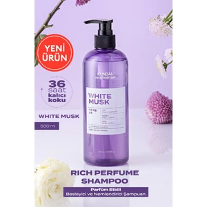 Parfüm Etkili Besleyici ve Nemlendirici Şampuan Kundal Rich Perfume Shampoo 500ML  (White Musk)