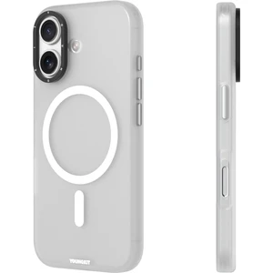 iPhone 17 Uyumlu Kılıf M-Safe Şarj Özellikli Youngkit Hidden Sand Serisi Kapak Beyaz