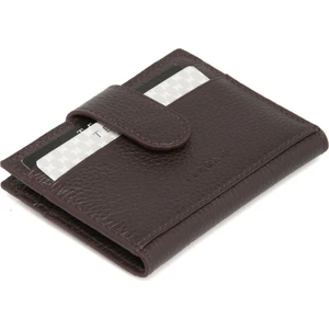 Kahve Hakiki Deri Erkek Kredi Kartlık - S1KK00001617-A7P