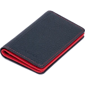 Lacivert Hakiki Deri Unisex Kredi Kartlık - S1KK00001601-N74