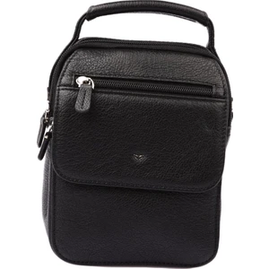 Siyah Hakiki Deri Erkek Çapraz Askılı Çanta - S1AC00021285-A6F