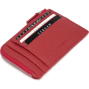 Kırmızı Hakiki Deri Unisex Kredi Kartlık - S1KK00000265-B68