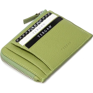 Yeşil Hakiki Deri Unisex Kredi Kartlık - S1KK00000265-G8Z