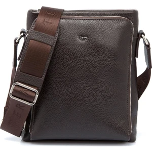 Kahve Hakiki Deri Erkek Çapraz Askılı Çanta - S1AC00021403-A7P