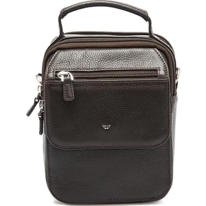 Kahve Hakiki Deri Erkek Çapraz Askılı Çanta - S1AC00021285-A7P