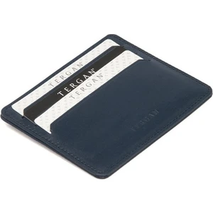 Lacivert Hakiki Deri Unisex Kredi Kartlık - S1KK00001050-H86