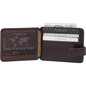Kahve Hakiki Deri Erkek Kredi Kartlık - S1KK00001533-B07