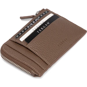 Bej Hakiki Deri Unisex Kredi Kartlık - S1KK00000265-B67