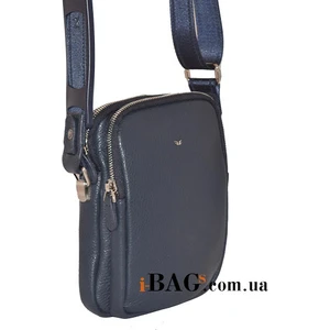 Lacivert Hakiki Deri Erkek Çapraz Askılı Çanta - S1AC00021187-X86