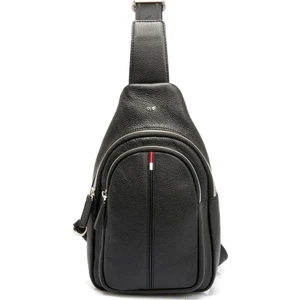 Siyah Hakiki Deri Erkek Çapraz Askılı Çanta - S1AC00021401-A6F