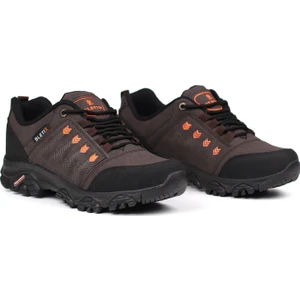 Erkek Kahve Outdoor Trekking Ayakkabı Kaymaz Taban Suya Dayanıklı Hafif Rahat Günlük Yürüyüş ve Dağ Spor Ayakkabısı