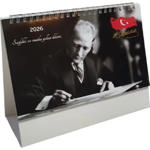 2026 Masa Takvimi Üçgen 21 Cmx 17 cm Kuşe Yaprak