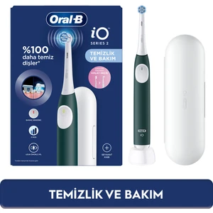 iO 2 Şarjlı Diş Fırçası - Yeşil, Seyahat Kabı ile