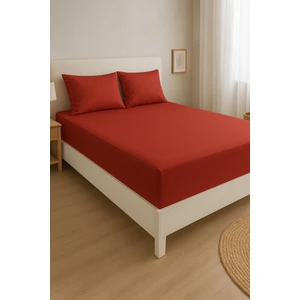 Leruum London Tek Kişilik Çarşaf Takımı %100 Pamuklu Lastikli Çarşaf + 1 Adet Yastık Kılıfı (50X70)