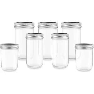 x Refika Boyunsuz Cam 7'li Kavanoz Seti