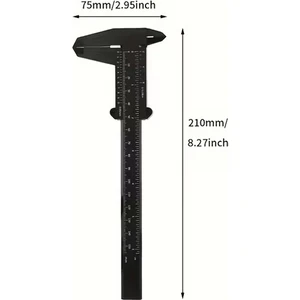 Kumpas 0–150 mm Çift Ölçekli Plastik Ölçüm Aleti | Hassas Vernier Caliper | Marangozluk, Hobi, Metal ve Teknik Ölçümler Için
