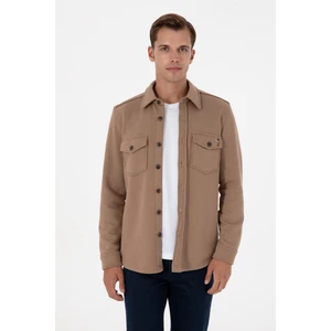 U.s. Polo Assn. Erkek Camel Gömlek Örme 50316673-VR015