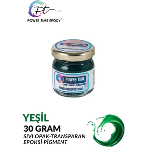 Power Time Epoxy Opak & Transparan Sıvı Pigment Boya Epoksi Için 30 gr