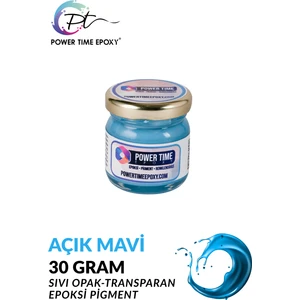 Power Time Epoxy Opak & Transparan Sıvı Pigment Boya Epoksi Için 30 gr