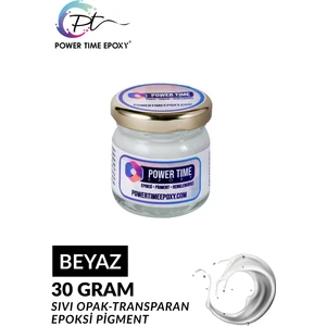 Power Time Epoxy Opak & Transparan Sıvı Pigment Boya Epoksi Için 30 gr